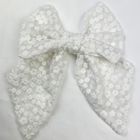 Lila White Daisy Hair Bow